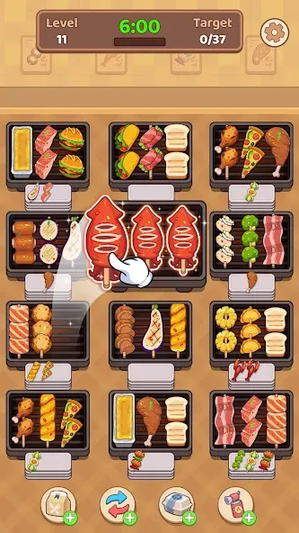 Food Skewer - Sort & Grill screenshot 1