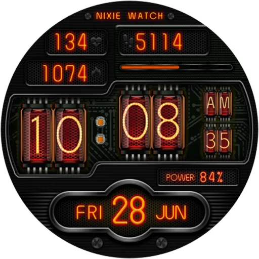 NIXIE DIGOTAN WS03 Watch face screenshot 10