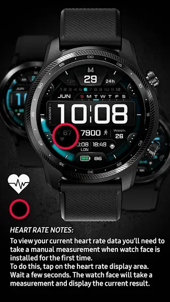 MD283 3D Digital watch face screenshot 6