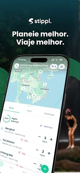 Stippl: Planejador de Viagens screenshot 1