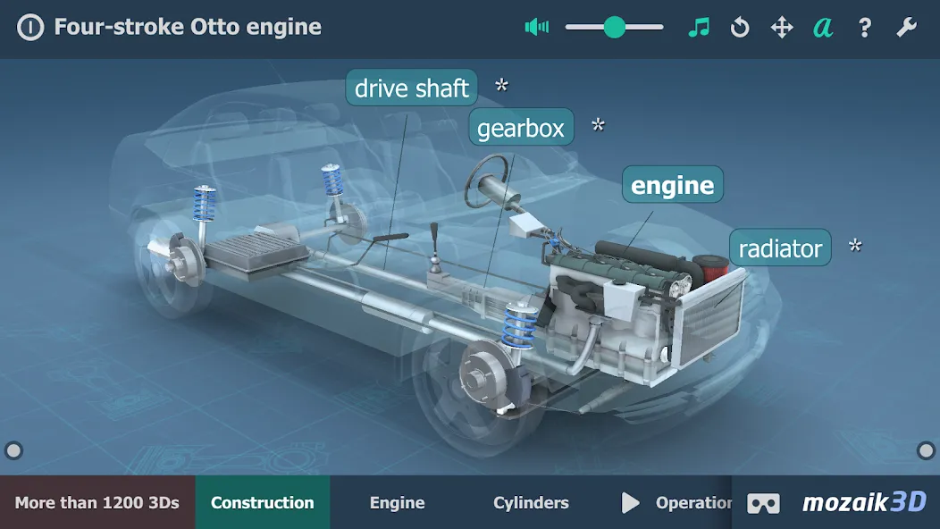 Four-stroke Otto engine 3D screenshot 1