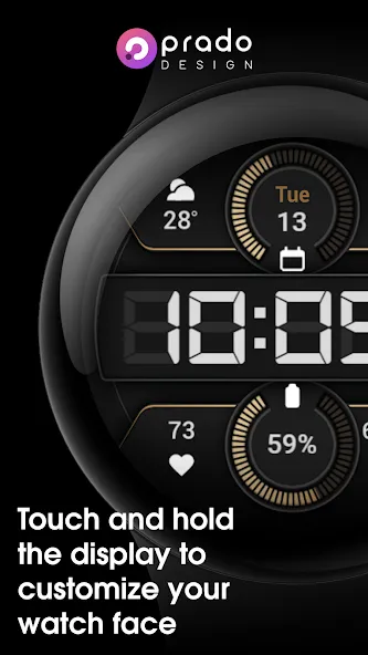 PRADO 91 Digital Watch Face screenshot 4