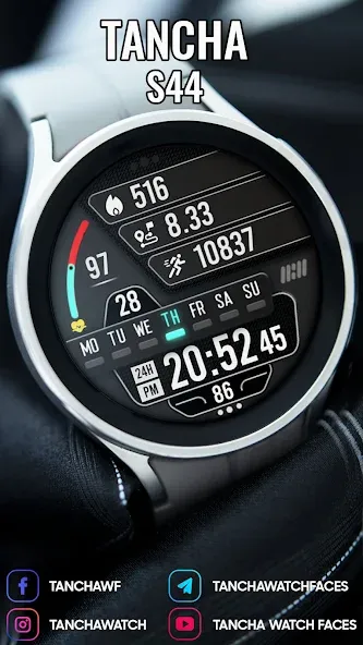 Tancha S44 Digital Watch Face screenshot 4