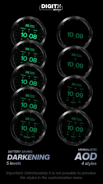 Crypt 53 Digital Watch Face screenshot 8