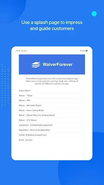 WaiverForever - Online Waiver screenshot 12