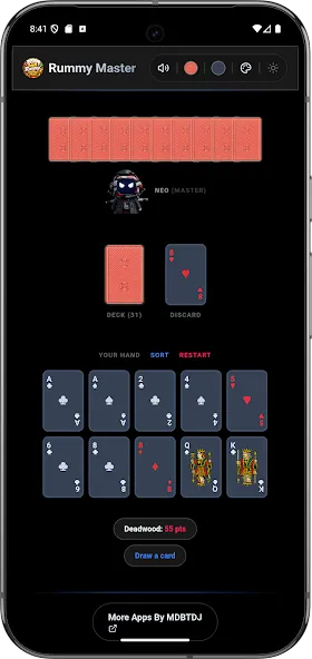 Gin Rummy Master Ai Offline screenshot 11