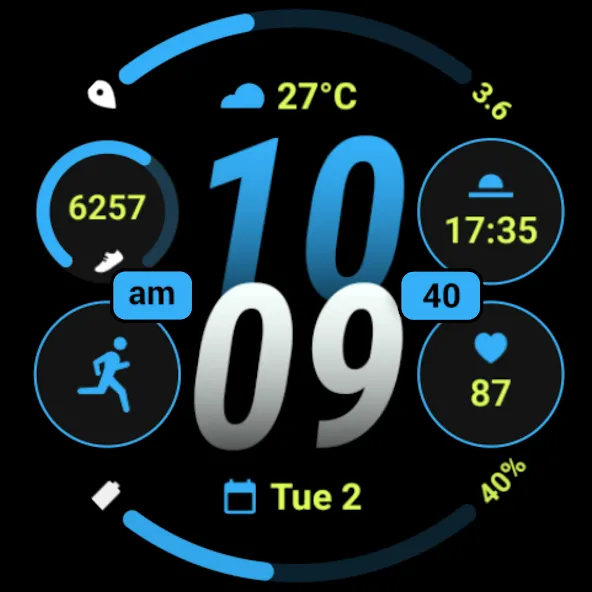 MDS03 Digital Watch Face screenshot 10