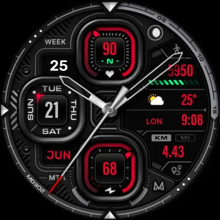 MD302 Analog watch face screenshot 32
