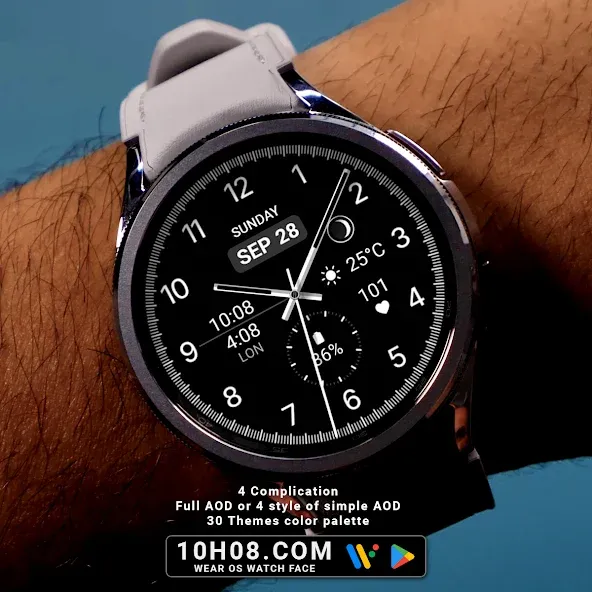 Watch face 10h08.com #78 screenshot 2