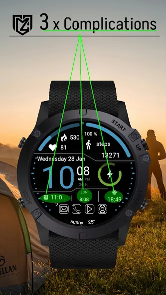 TMZ Tactical HUD Watch Face screenshot 3