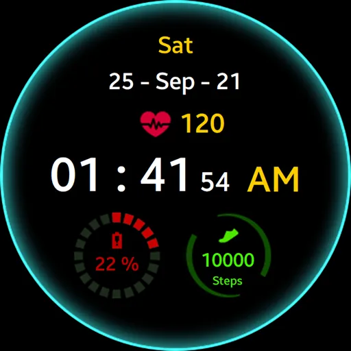 Green Glow Watch Face screenshot 8