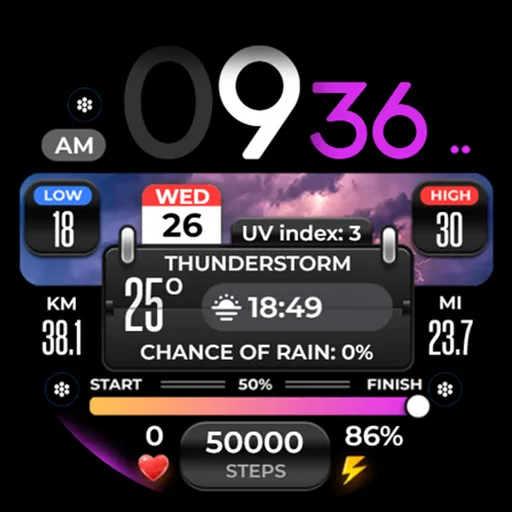 OMG 299 Weather Watch Face screenshot 29