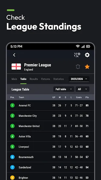 Futbol24 soccer livescore app screenshot 3