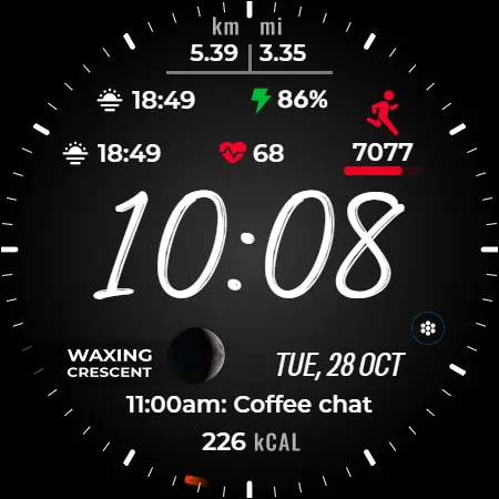 Satisfy 100 Digital watch face screenshot 13