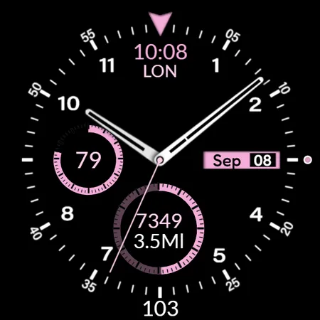 CC Black Analog Watch Face screenshot 10