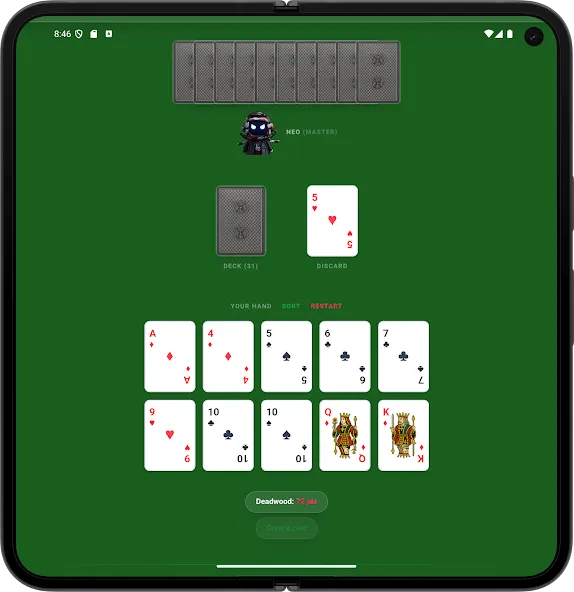 Gin Rummy Master Ai Offline screenshot 17