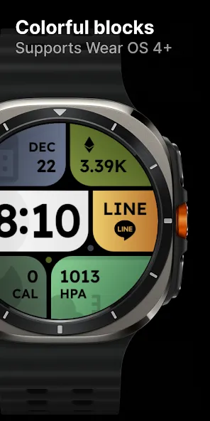 Colorful blocks: Watch Face screenshot 6