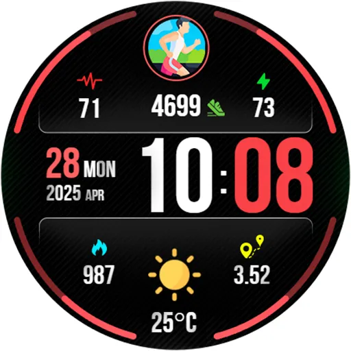 Digital PulseMotion Watch Face screenshot 20