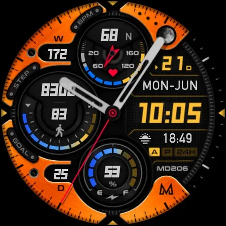 MD206 Analog watch face screenshot 12