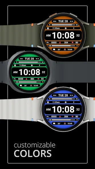 DADAM129: Digital Watch Face screenshot 2