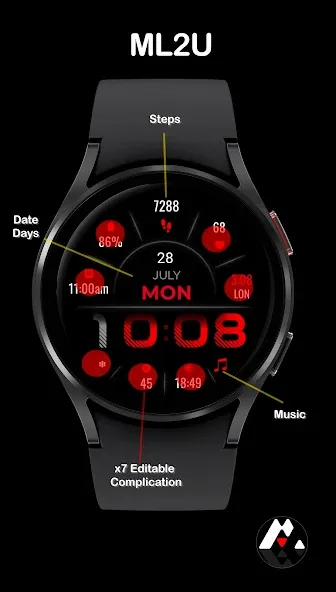 ML2U 127 Watch Face screenshot 10