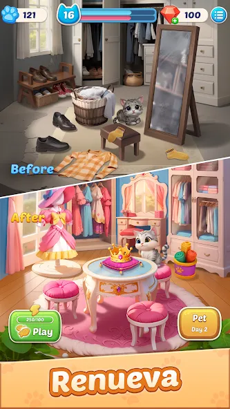Meowment: Merge & Makeover screenshot 5