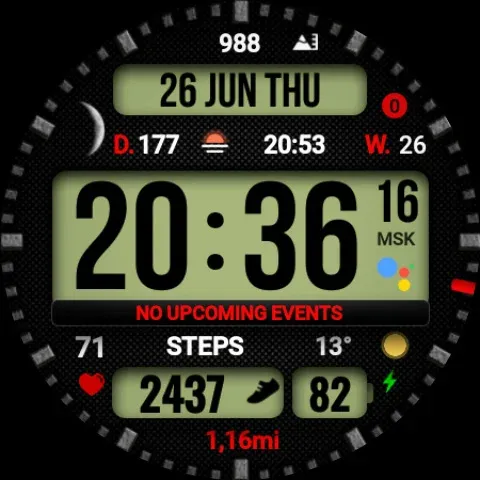 Dgt BigMod Informer Watch face screenshot 34