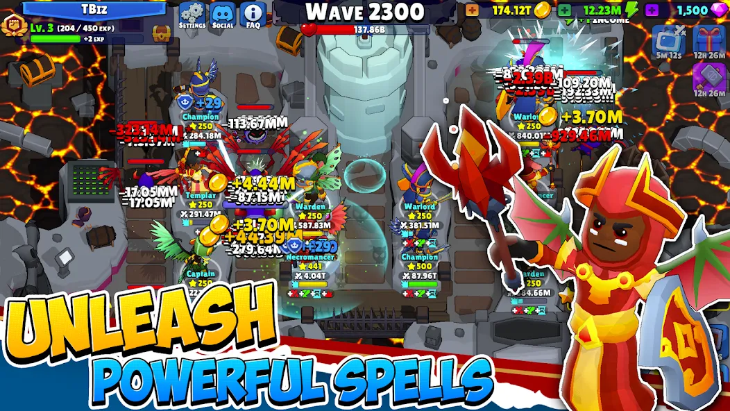 Idle Hero TD defensa de torres screenshot 2