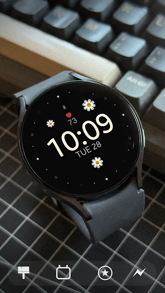 Flower Animated watch face screenshot 5