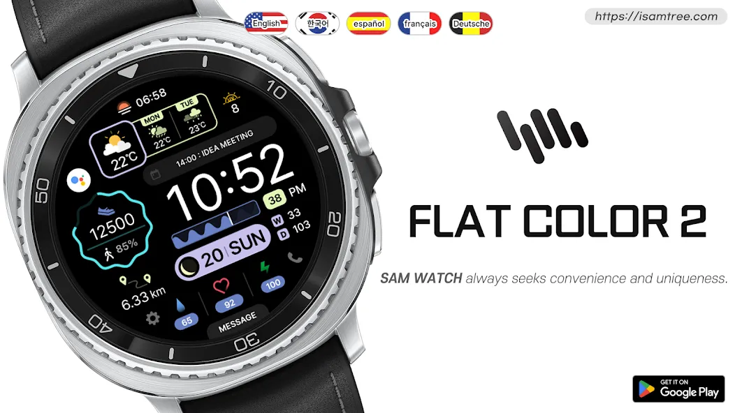 SamWatch Flat Color 2 screenshot 1