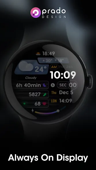 PRADO 72 Weather Watch Face screenshot 6
