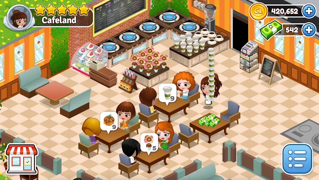 Cafeland - Jogo de Restaurante screenshot 1
