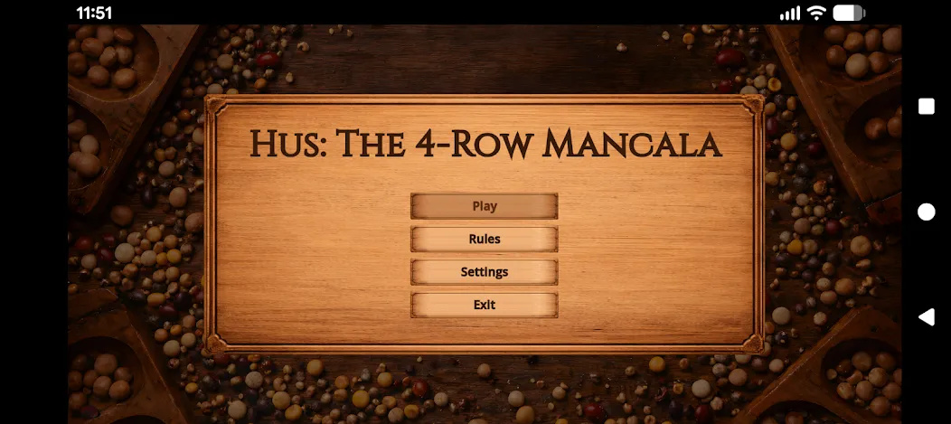 Hus: 4-Row Mancala screenshot 1