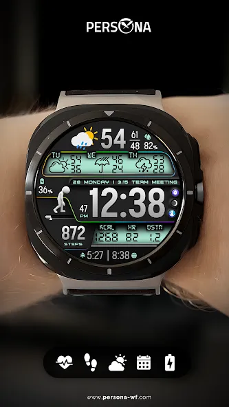 PER36 Digital Watch Face screenshot 6