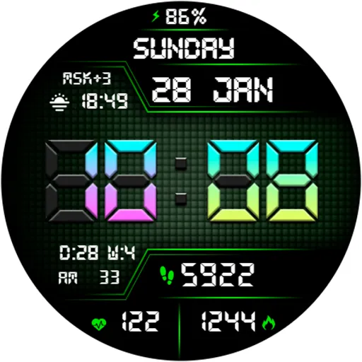 DIGI SARUMI URX74 Watch face screenshot 17