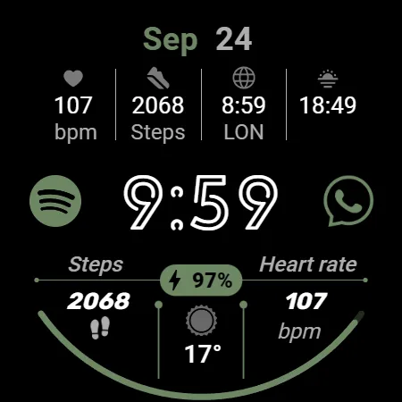 Digital Watchface D17 screenshot 31