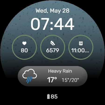 Digital Watchface D5 screenshot 18