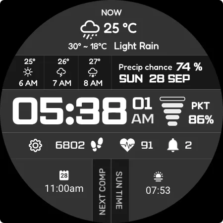Sci-Fi Max Watch Face screenshot 12