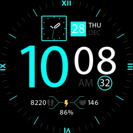 Key033 Hybrid Watch Face screenshot 27