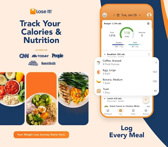Calorie Counter by Lose It! screenshot 1