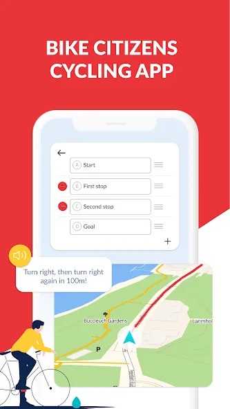 Bike Citizens Cycling App GPS screenshot 1