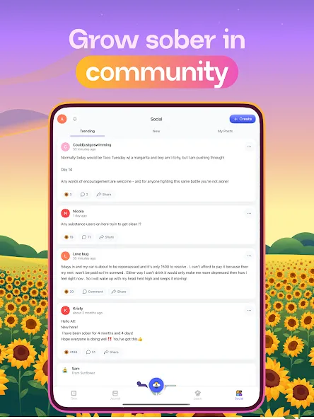 Sober Day Counter - Sunflower screenshot 10