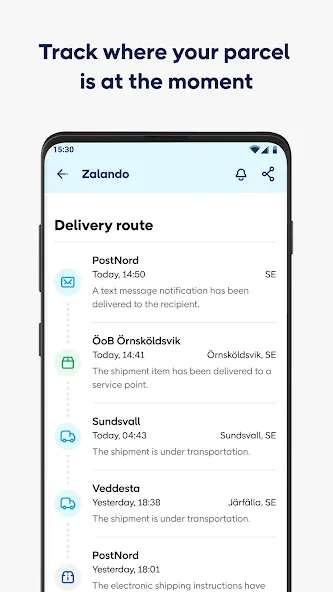 PostNord: Track & Send Parcels screenshot 3