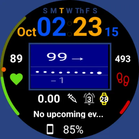 GDC-210 Diabetes Watch Face screenshot 7