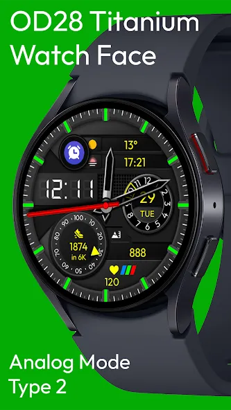 OD28 Titanium Watch Face screenshot 2