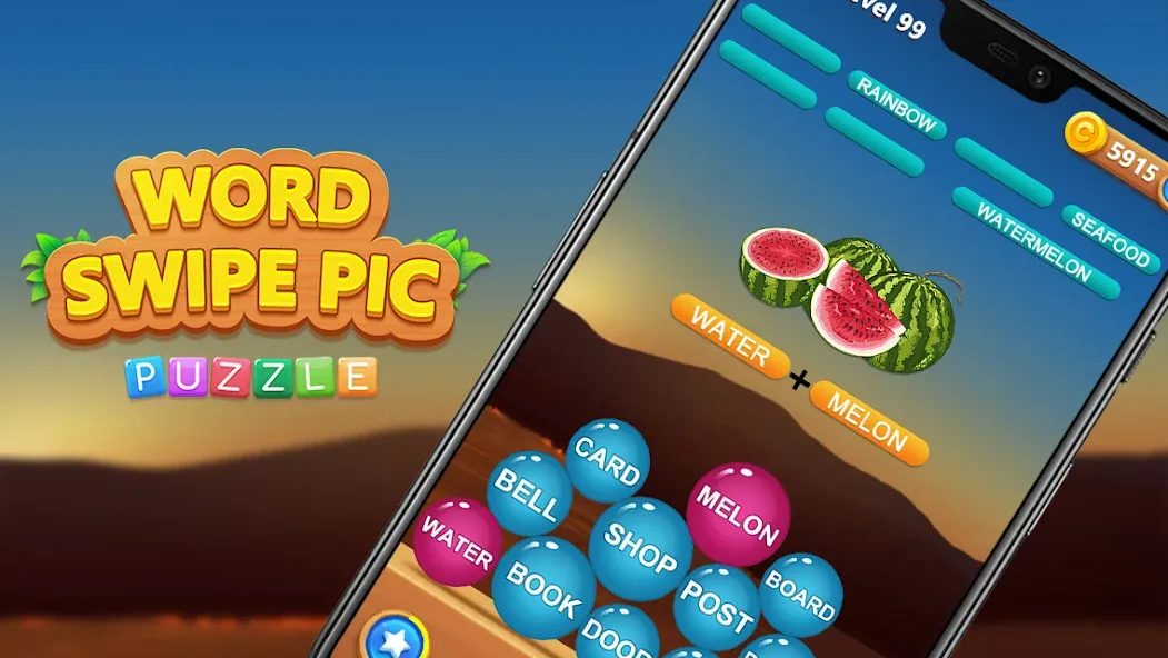 Word Swipe Pic - Brain Game screenshot 2