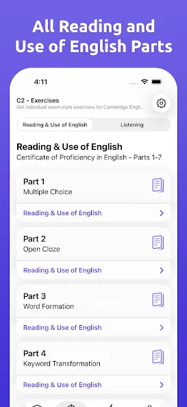 Cambridge C2 Exam Simulator screenshot 3