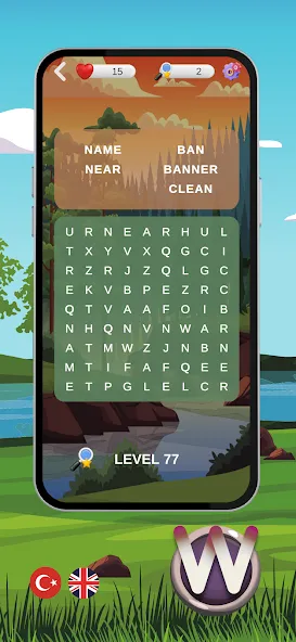 Word Hunter: Words+ screenshot 1
