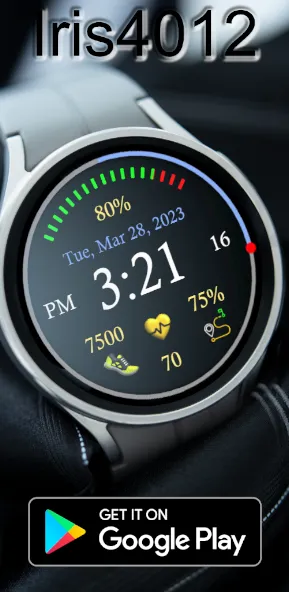 Iris4012 Digital Watch Face screenshot 5