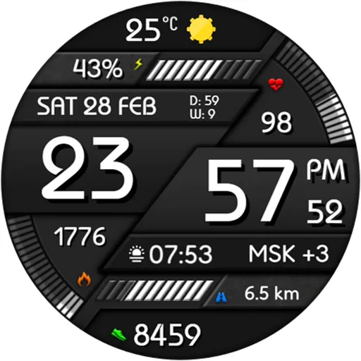 Digital Minimal Watch Face screenshot 17